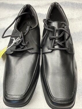 smartfit Black Men's Lace-Up Oxford Dress Shoes